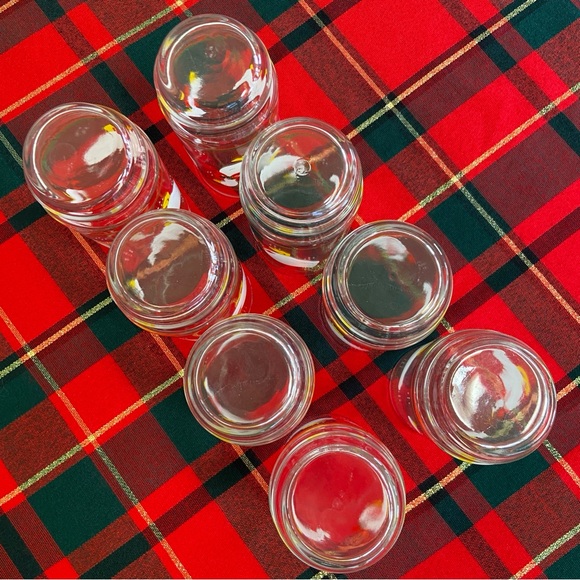 Indiana Glass Co Vintage 80s Set of 8 Christmas Goose 16 oz Decorated Glasses - Picture 11 of 16